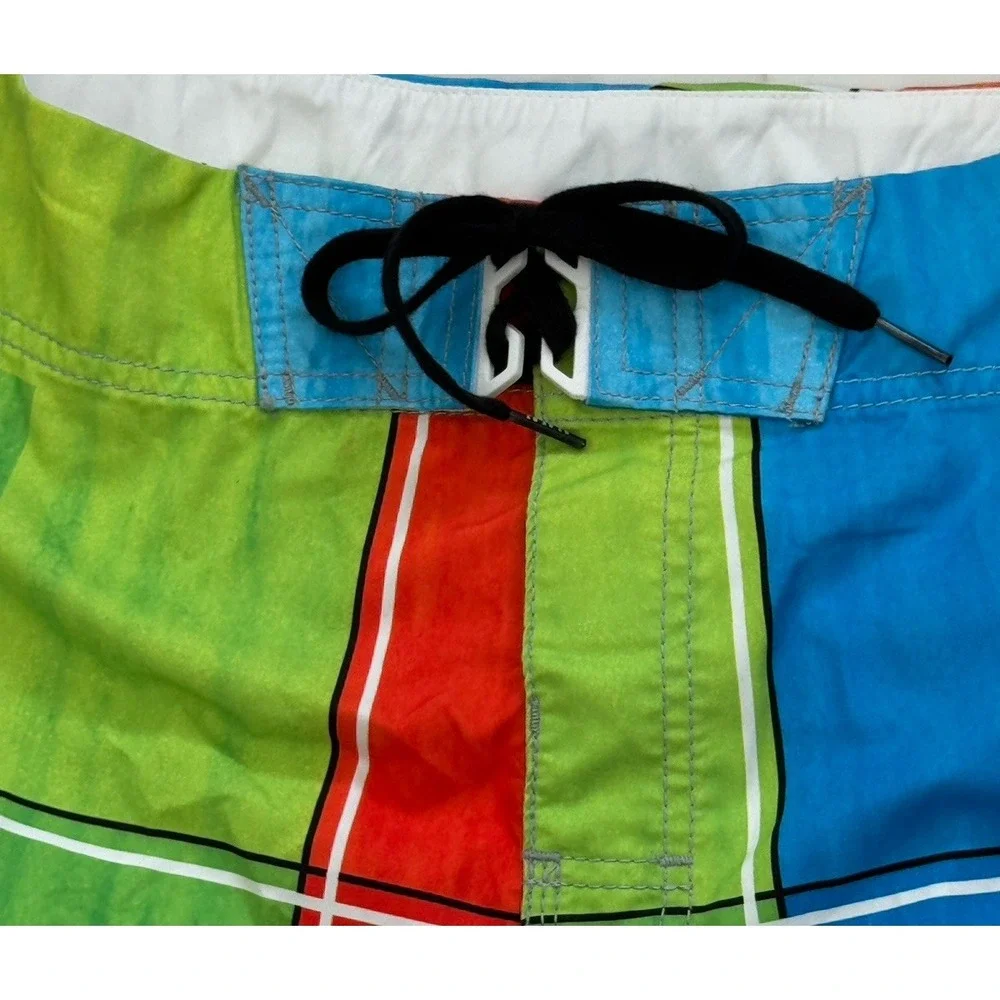 Billabong Boardshorts Mens 38 (actual 36) Checkered Beach Swim Shorts Retro